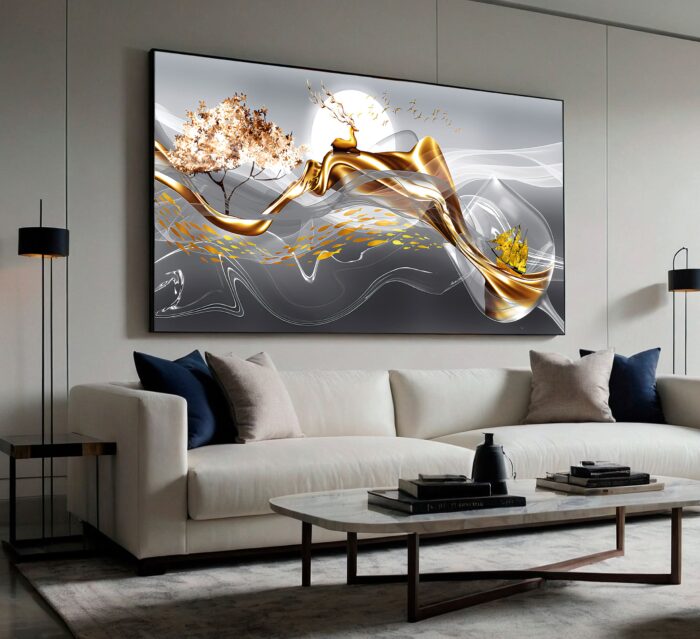 ARTE DE DECORAÇÃO ABSTRATO EM 3D DECOR - Imagem 5