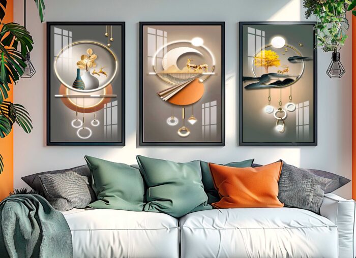 CONJUNTO MODERNO EM ILUSTRAÇÕES DE DECORAÇÃO - Imagem 5