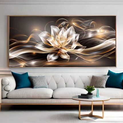 QUADRO ILUSTRAÇÃO DOURADA DECOR
