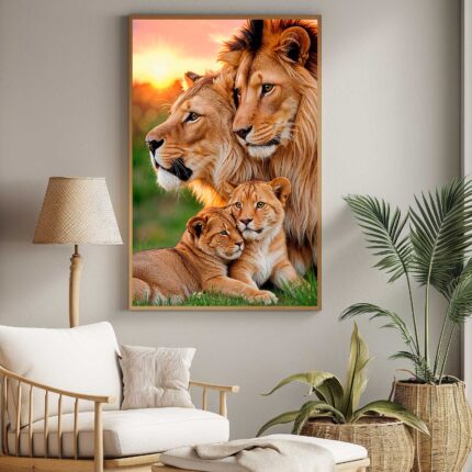 QUADRO A FAMILIA DO REI LEÃO