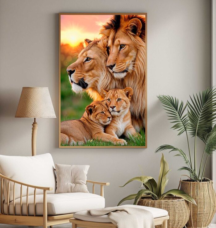 QUADRO A FAMILIA DO REI LEÃO
