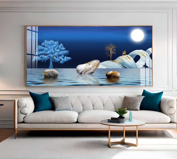 ILUSTRAÇÃO DE PAISAGEM  MODERNA EM 3D DECOR - Imagem 4