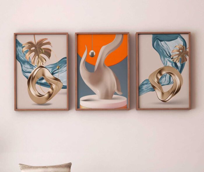 CONJUNTO ARTE DECORATIVA MODERNA - Imagem 5