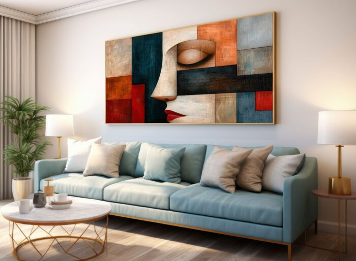 ARTE PINTURA MINIMALISTA ABSTRATA - Imagem 5