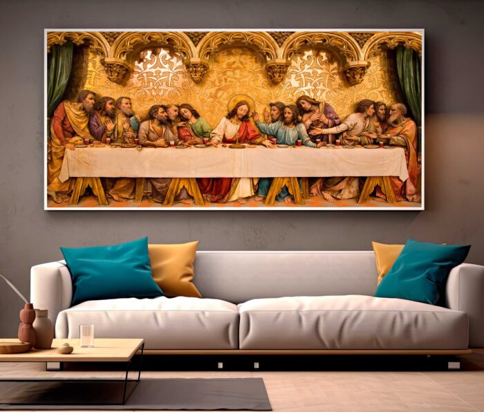 QUADRO SANTA CEIA ARTE DECOR - Imagem 5