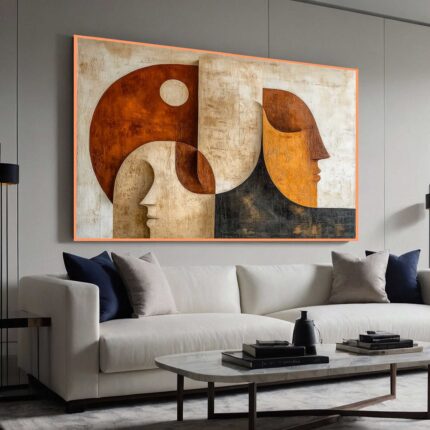 QUADRO ABSTRAO EM ARTE 3D MODERNO