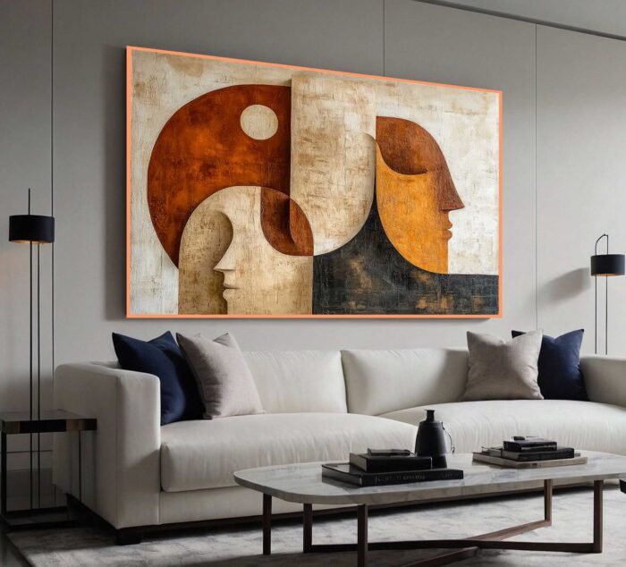 QUADRO ABSTRAO EM ARTE 3D MODERNO