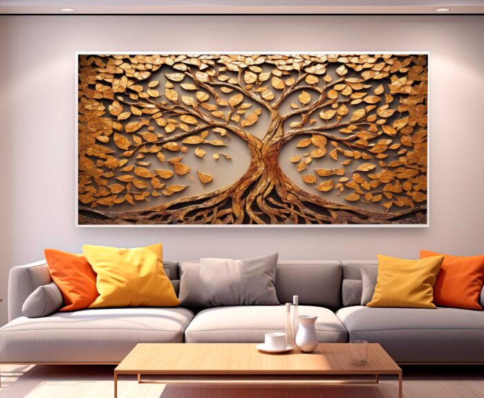 QUADRO ÁRVORE DA VIDA ABSTRATA - Imagem 5