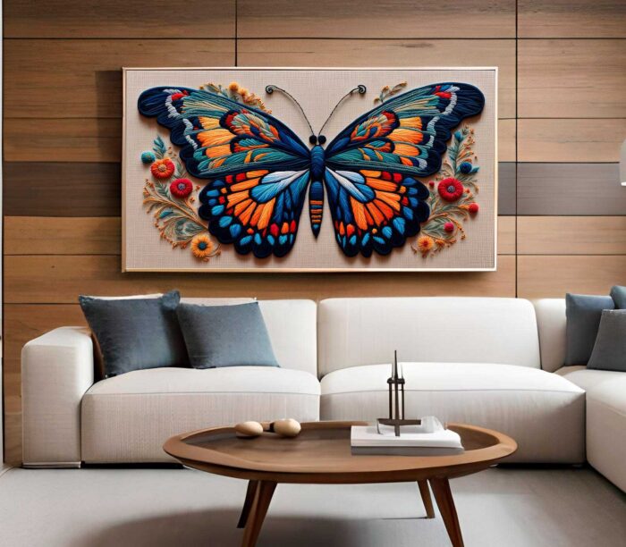 QUADRO UMA BORBOLETA EM ARTE DIGITAL DECOR - Imagem 5