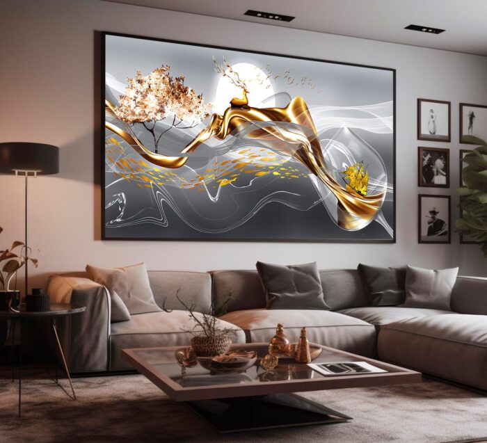 ARTE DE DECORAÇÃO ABSTRATO EM 3D DECOR - Imagem 4
