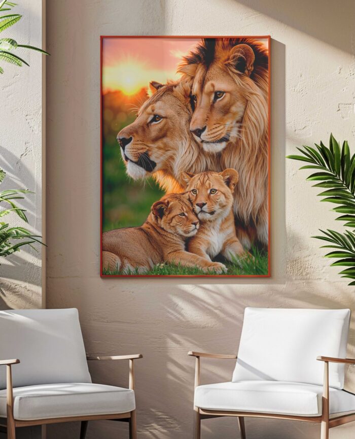 QUADRO A FAMILIA DO REI LEÃO - Imagem 5