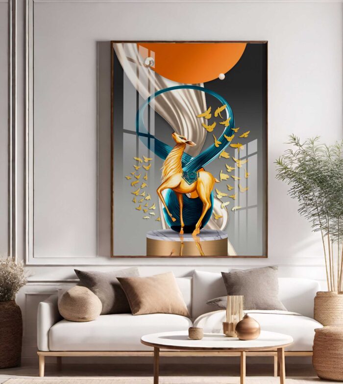 QUADRO ILUSTRAÇÃO EM LINDA ARTE DE DECORAÇÃO - Imagem 4