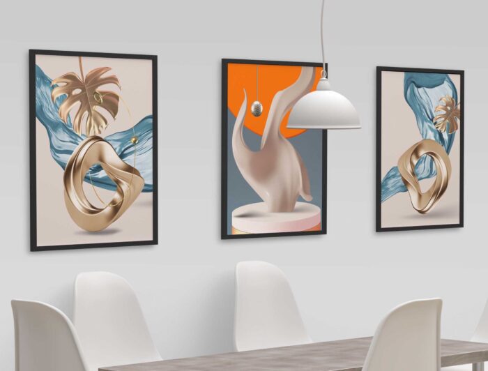 CONJUNTO ARTE DECORATIVA MODERNA - Imagem 4