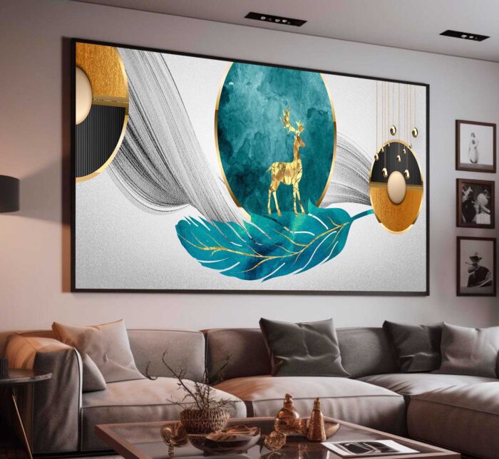 QUADRO ARTE DE DECORAÇÃO MODERNA EM 3D - Imagem 4