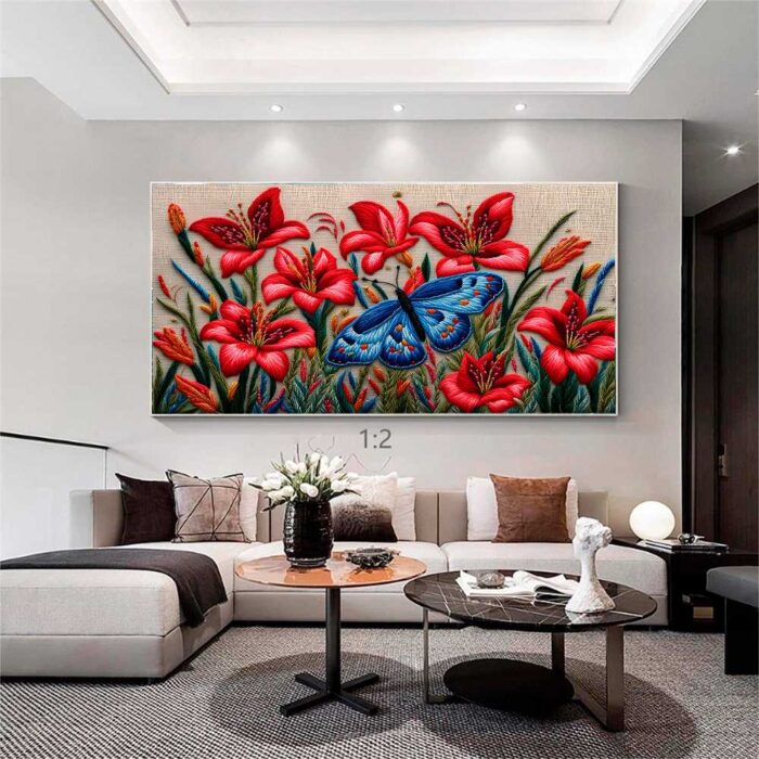 QUADRO BELA ARTE NATUREZA EM VERMELHOS - Imagem 4