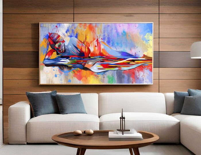 QUADRO BELA ARTE PINTURA ABSTRATA - Imagem 4