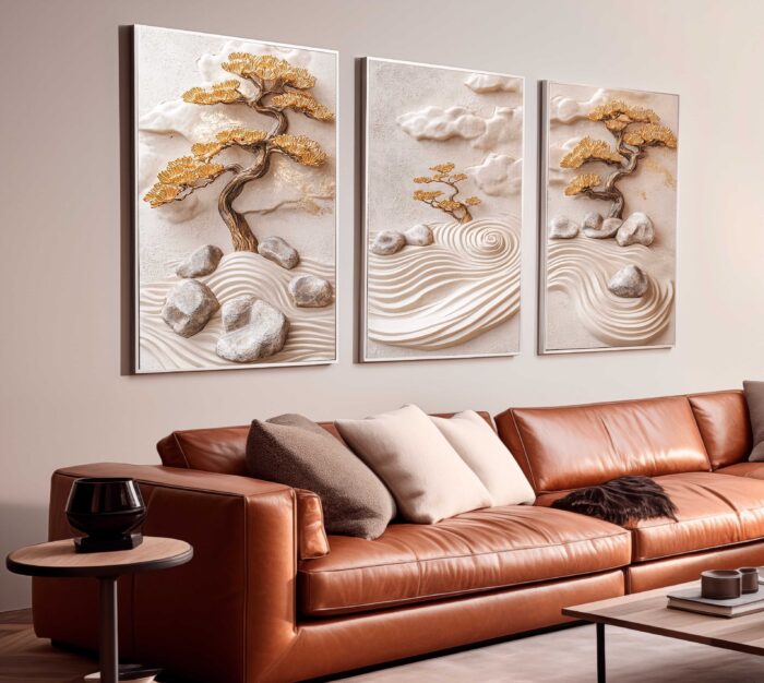 CONJUNTO ARTE ABSTRATA MODERNA 3D