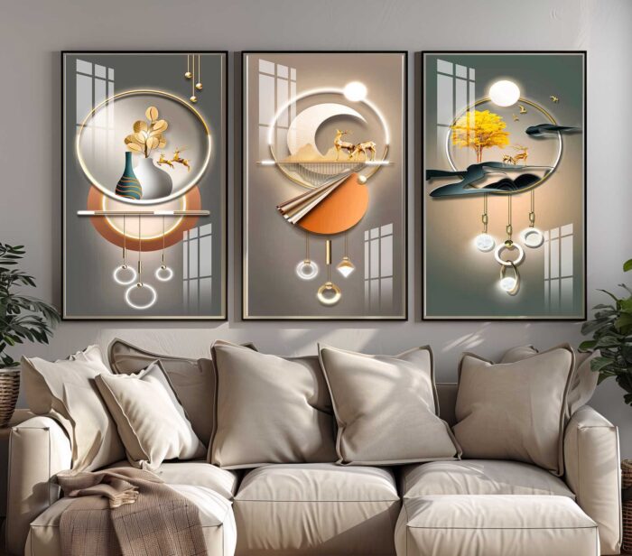 CONJUNTO MODERNO EM ILUSTRAÇÕES DE DECORAÇÃO - Imagem 4