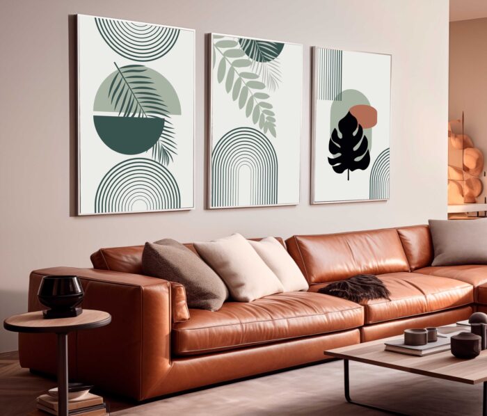 CONJUNTO COM BELA ARTE ABSTRATA DECOR - Imagem 4