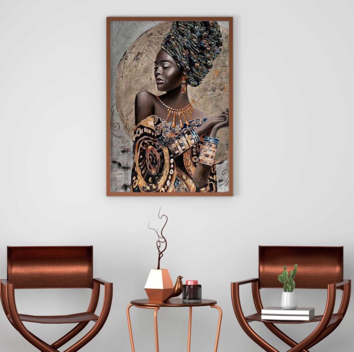 QUADRO ELEGÂNCIA AFRICANA - Imagem 4