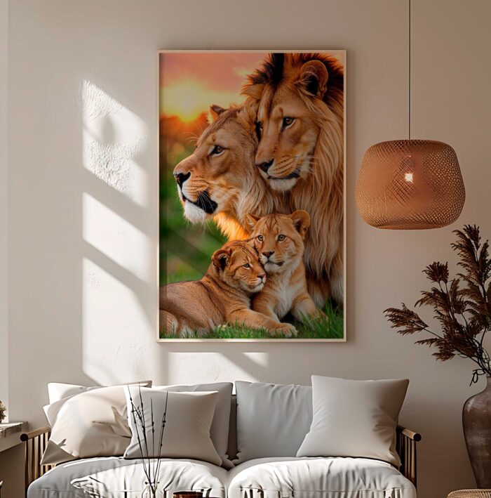 QUADRO A FAMILIA DO REI LEÃO - Imagem 4