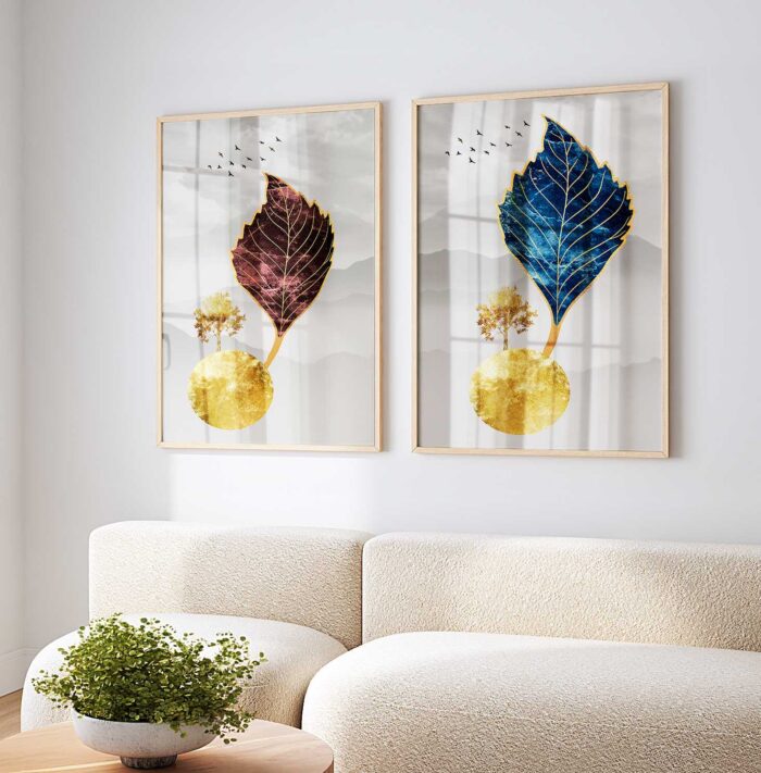 KIT DE QUADROS MODERNA ILUSTRAÇÃO DE  DECORAÇÃO - Imagem 3