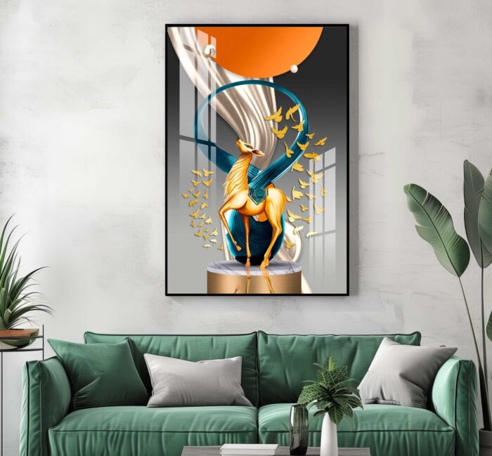 QUADRO ILUSTRAÇÃO EM LINDA ARTE DE DECORAÇÃO - Imagem 3