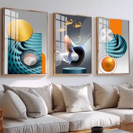 CONJUNTO EM ILUSTRAÇÃO MODERNA DE DECORAÇÃO