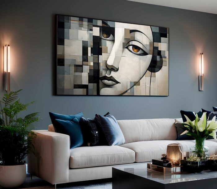 QUADRO BELA ARTE ABSTRATA MINMALISTA DECOR - Imagem 3