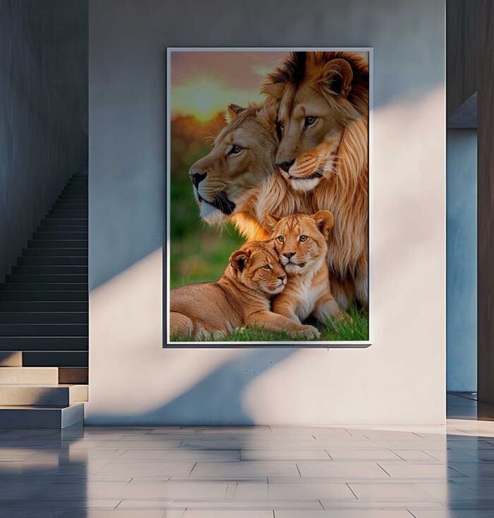 QUADRO A FAMILIA DO REI LEÃO - Imagem 3