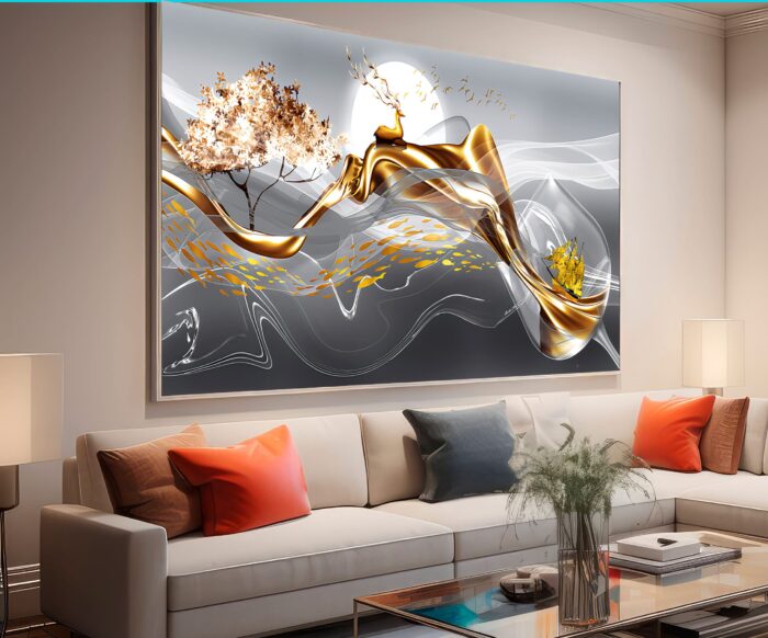 ARTE DE DECORAÇÃO ABSTRATO EM 3D DECOR - Imagem 2