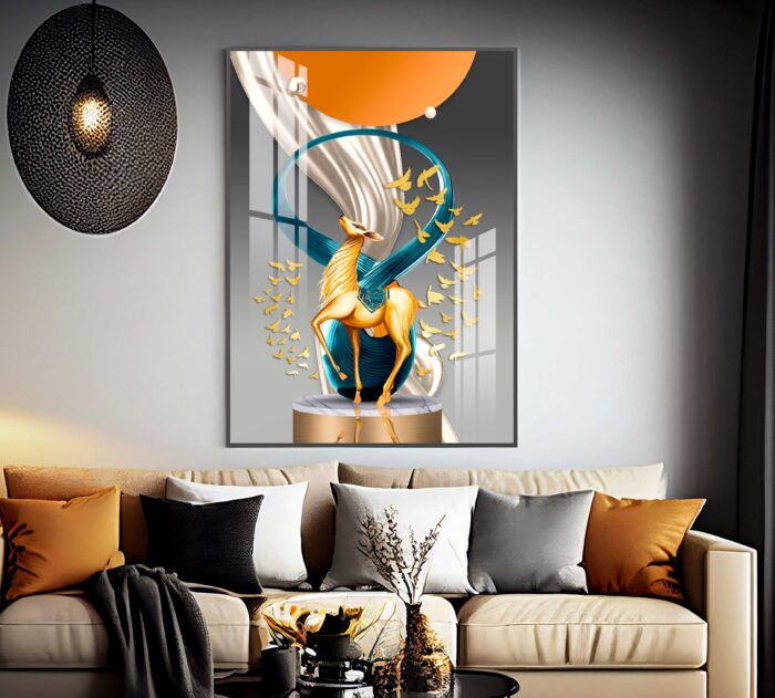 QUADRO ILUSTRAÇÃO EM LINDA ARTE DE DECORAÇÃO - Imagem 2