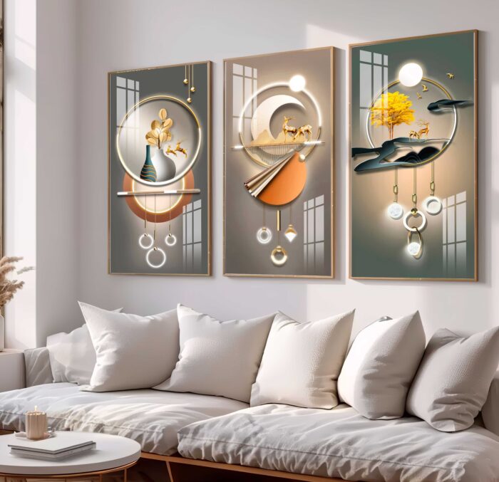 CONJUNTO MODERNO EM ILUSTRAÇÕES DE DECORAÇÃO - Imagem 2
