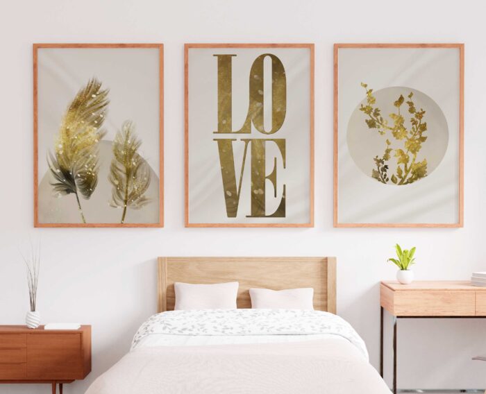 CONJUNTO ILUSTRAÇÃO LOVE FLORAL - Imagem 2
