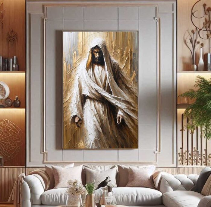 QUADRO JESUS EM BELA ARTE PINTURA