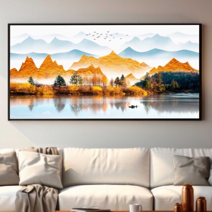 QUADRO ABSTRATO A BELA  PAISAGEM