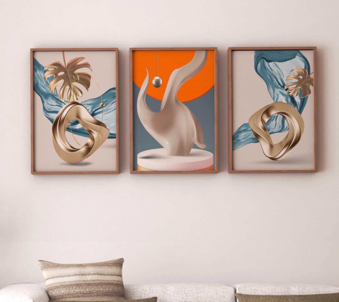 CONJUNTO ARTE DECORATIVA MODERNA - Imagem 2