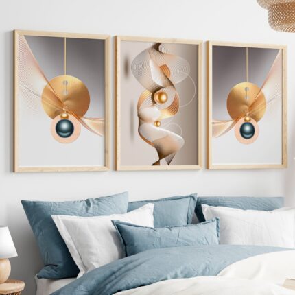 CONJUNTO  DOURADO DECOR