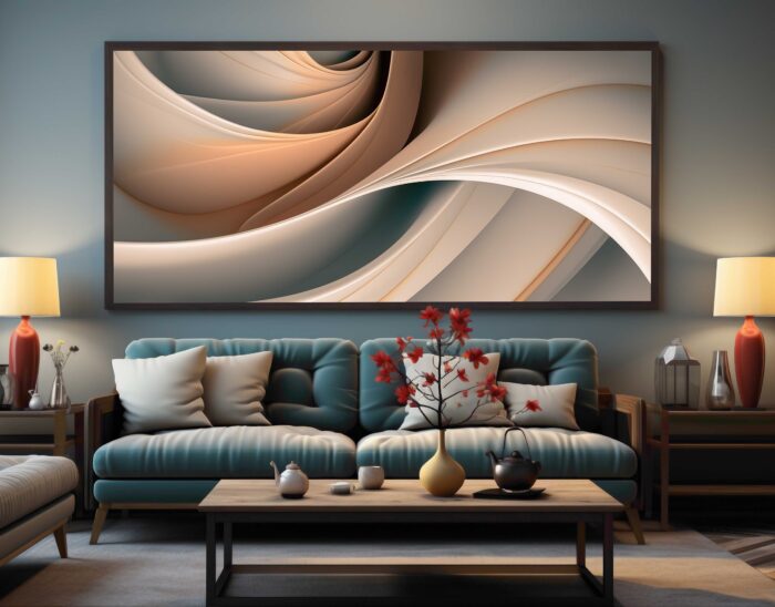 QUADRO BELA ILUSTRAÇÃO ARTE DE DECORAÇÃO - Imagem 2