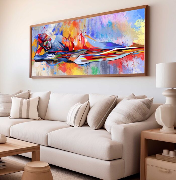 QUADRO BELA ARTE PINTURA ABSTRATA - Imagem 2