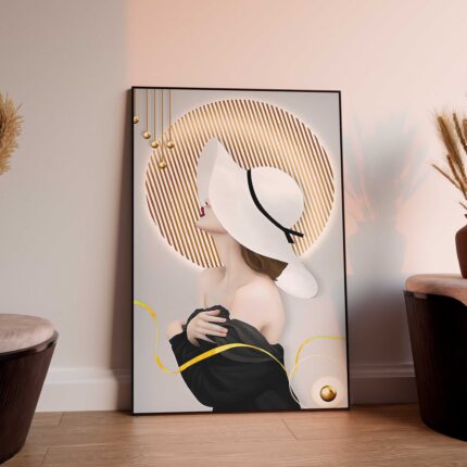 QUADRO MULHER ELEGANTE DECOR