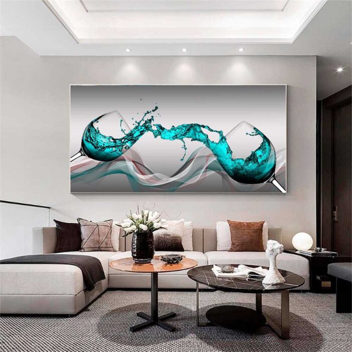 QUADRO ARTE LUXO EM TAÇAS DECOR - Imagem 2