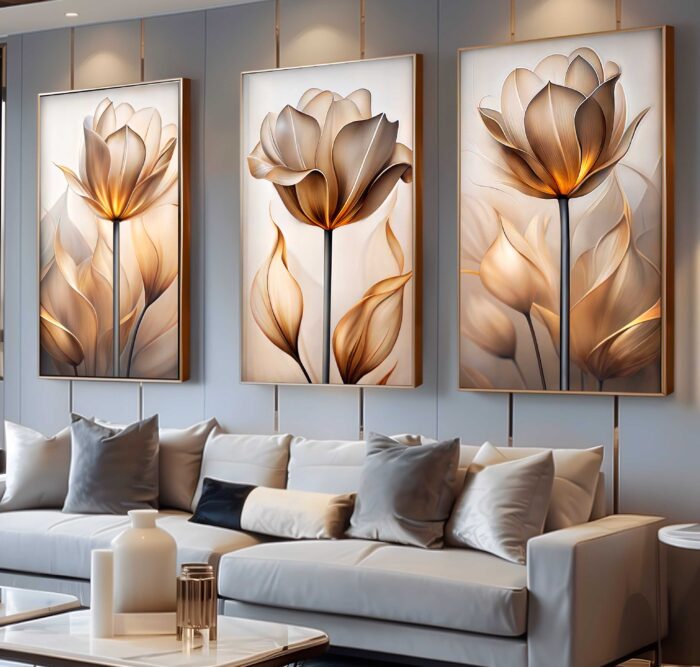 CONJUNTO LUXUOSA ILUSTRAÇÃO DOURADA
