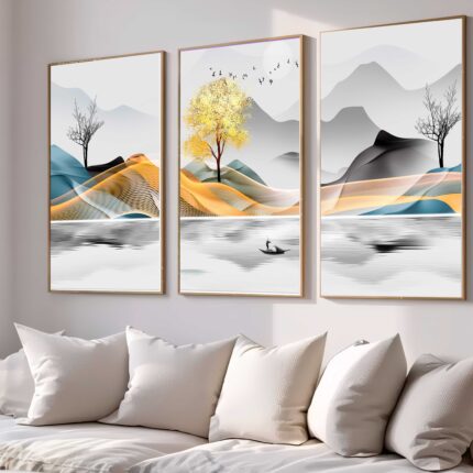 CONJUNTO ARTE MODERNA PAISAGEM DECOR ARTE