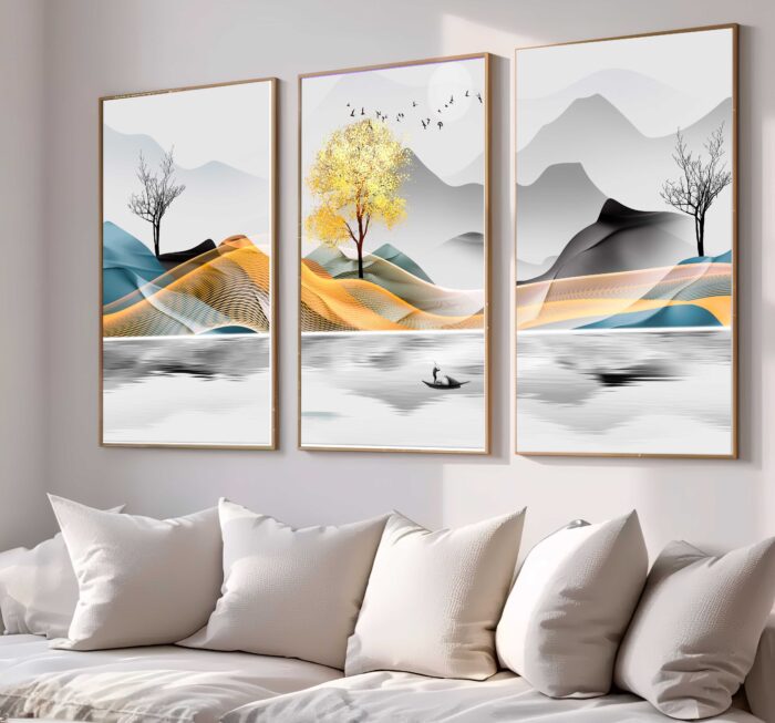 CONJUNTO ARTE MODERNA PAISAGEM DECOR ARTE