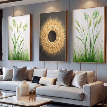 CONJUNTO ARTE TRIGOS DECOR