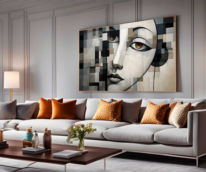 QUADRO BELA ARTE ABSTRATA MINMALISTA DECOR - Imagem 2