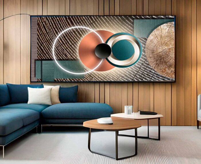 QUADRO UMA BELA ARTE GEOMETRICA MODERNA - Imagem 2