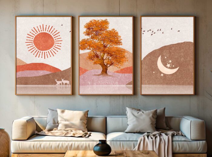 CONJUNTO ILUSTRAÇÃO A PAISAGEM DECOR - Imagem 2