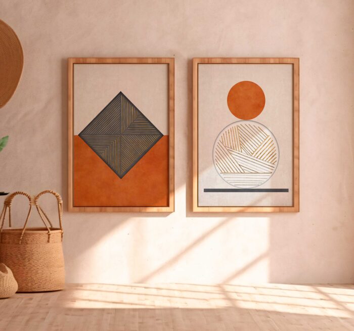 KIT QUADROS GEOMETRICOS DECOR - Imagem 2